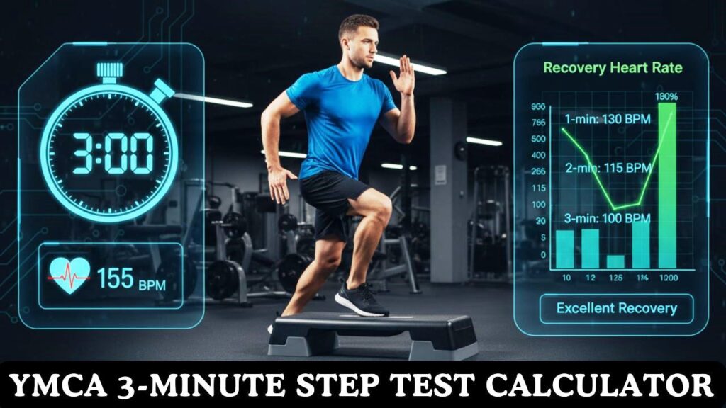 YMCA 3-Minute Step Test Calculator